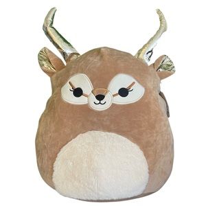 NWT Kieli the Antelope With Fuzzy Belly & Gold Squishmallows 16"